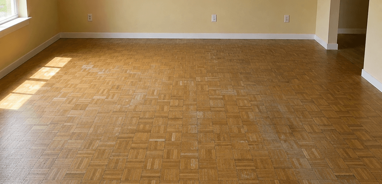 Flooring before installation