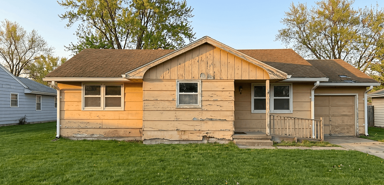 Siding before replacement