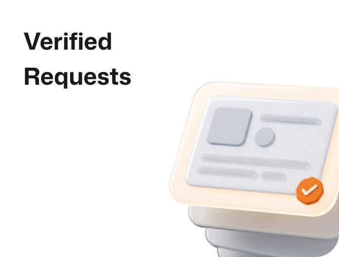 Verified requests card