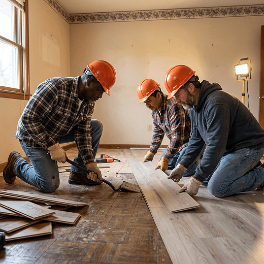 Flooring service banner