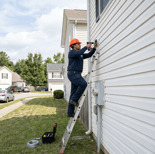 Home security service banner
