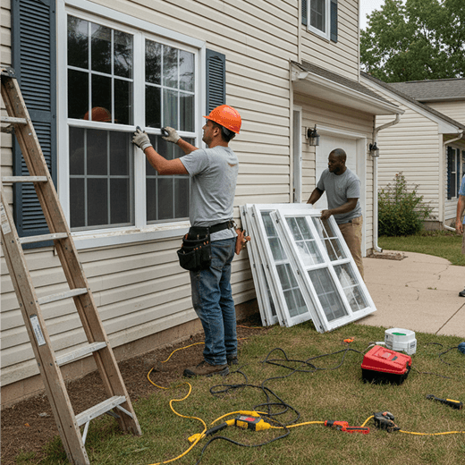 New window installation service banner